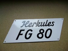 Herkules FG 80  Original altes Emailschild 1950er Jahre 