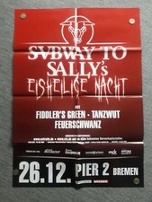 SUBWAY TO SALLY * TOUR  POSTER * EISHEILIGE NACHT 2012 * TANZWUT FEUERSCHWANZ *