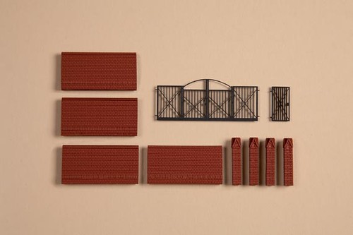 Auhagen 41622 einfriedung mit - einfriedung,