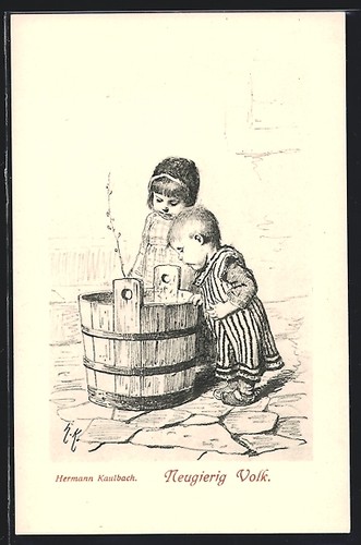 Künstler hermann kaulbach - künstler-ak,