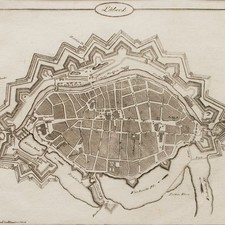 Lübeck historischer Stadtplan