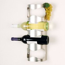 Edelstahl design Weinregal