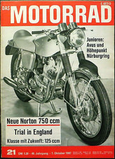 Das Motorrad 21/67 Titelbild