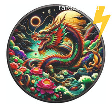 Set of 4 x DRAGON silvercoins  1oz,  2 x  Americ. Eagle, 2x Maple Leaf 2024