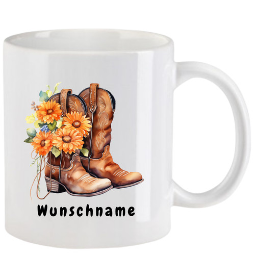 Tasse mit cowboystiefel - cowboystiefel,