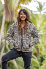 Kapuzenjacke Winterjacke Wolle