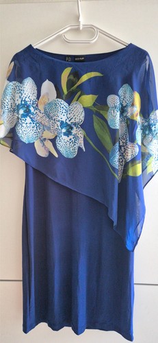 Etuikleid mit chiffon - mit,