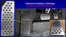 Alupedal Fußstütze Fußablage Pedal Opel Corsa F Edelstahl NEU