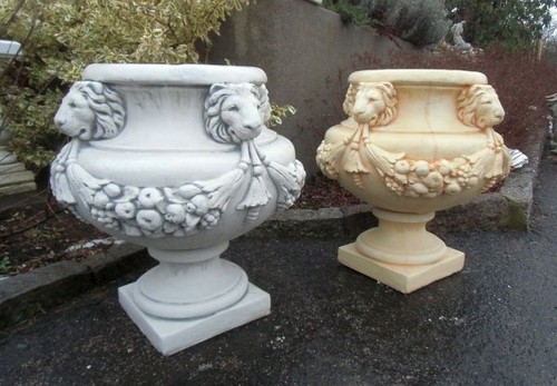 Pflanzamphore löwe 66 cm - "löwe",