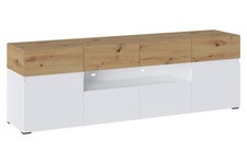 Lowboard Rimini TV-Unterschrank 180x40x59cm Farbe wählbar grifflos 2-türig