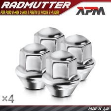 4x Radmutter für M12 x 1,5