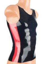 Latex Herren Top, Achselshirt