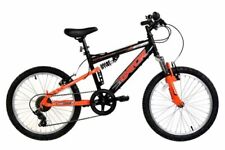 Basis Gator Mountainbike Kinder Vollfederung MTB 20" Fahrrad 6-Gang schwarz/rot