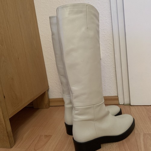 Zara echtes leder stiefel - zara,
