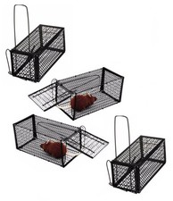 4 x Mausefalle lebend Rattenfalle Mäusefallen Tierfalle Marderfalle Drahtfalle