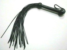 Peitsche 30zügig leder 70cm - peitsche,