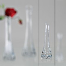 Vase Acapulco Kristallglas klar mundgeblasen Blumenvase Deko Rosenvase formano