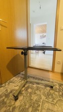 Computertisch mit Rollen Laptoptisch Höhenverstellbar Schreibtisch Beistelltisch