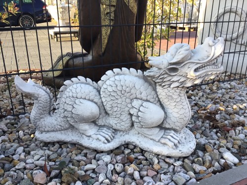 Steinfigur drache steinguss - steinfigur,