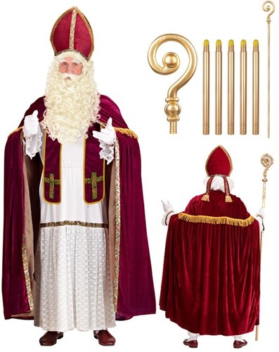 Nikolaus kostüm mit - nikolaus, stab