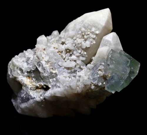 Mineralien quarz mit - mineralien, fluorit