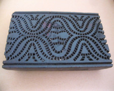 Holzstempel mit indischem Sari Motiv Sari-Stempel 15 x 10 cm Stoffstempel Nr. 5