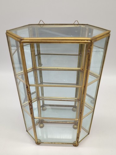 Vintage messing vitrine - messing,