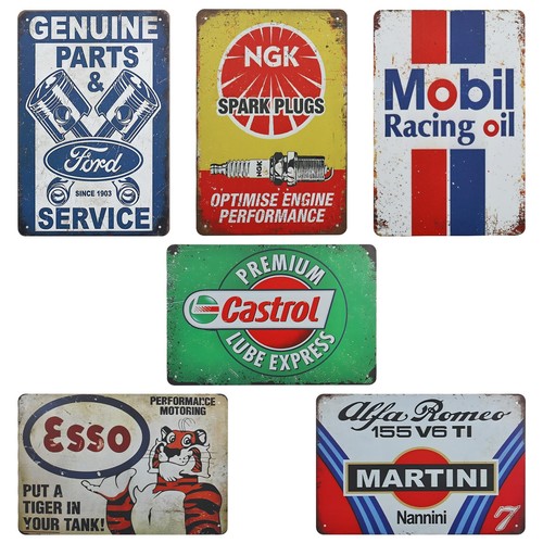 Garage metallschilder retro - garage,