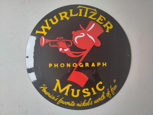 Wurlitzer jukebox emailschild - jukebox,