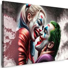 BILDER Leinwand Harley Quinn Joker Film WANDBILDER XXL Kunstdrucke ART Dekor Top