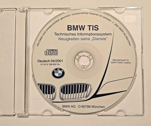 Werkstatthandbuch bmw tis - werkstatthandbuch, (cd)