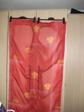 Raffrollos  2 Teile 81/83 cm x 170/175 cm  rot/gelb transparent neuwertig