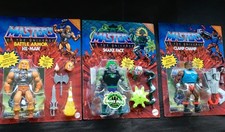 🔥 3 x MOTU - Snake Face & Battle Armor He-Man & Clamp Champ -  neu/new 🔥