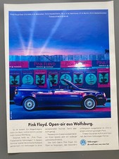 VW Golf Cabrio Pink Floyd Volkswagen Oldtimer 1994 Vintage Ad Werbung Reklame