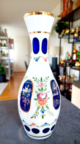 Große glas vase bohemia - -,