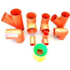 Drainagerohr Sickerschacht Drainageschlauch DN50-DN100 Regenablauf Filter 