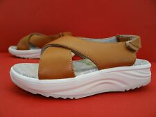 Joya Lisbon Bequem Sandalen Sandaletten Damen Schuhe Leder Gr.37 Braun