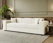 Couch Aloysi Boucle mit Schlaffunktion Schlafsofa Polstercouch Polstersofa Sofa