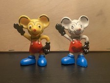 2 Stück DDR Maus Gummifigur DDR Spielzeug Spielfigur Micki Ostalgie