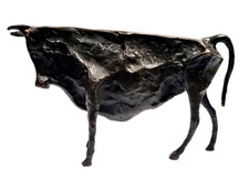 Abstrakter Stier Bronze Statue Bulle Bronzefigur Picasso Büffel