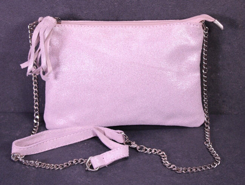 Tasche leder velours rosa - velours,