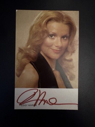 Peggy march originalautogramm - peggy,