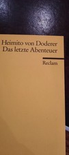 heimito von doderer das letze abenteuer, reclam TB