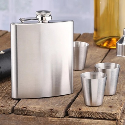 Flachmann edelstahl set - edelstahl,