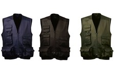 Weste Allroundweste Arbeitsweste Freizeit Angeln Funktionsweste Gr. S-3XL