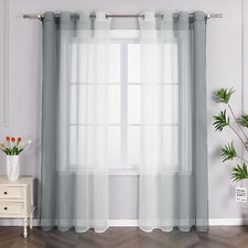 2 STÜCK Gardinen Stores