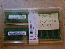 4 GB RAM Samsung (4 GB  2 Module a 2 GB 2Rx8 PC2-6400U-666-12-E3 
