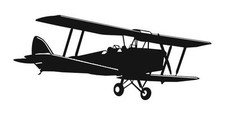 Tiger moth aufkleber - tiger,