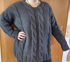 Dolce & Gabbana Schurwolle Pullover Vintage grau Größe L