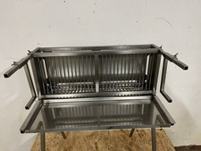Grill für Hähnchen oder Braten, Holzkohlegrill, Vertikalgrill, Edelstahlgrill